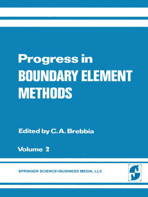 cover image of Progress in Boundary Element Methods